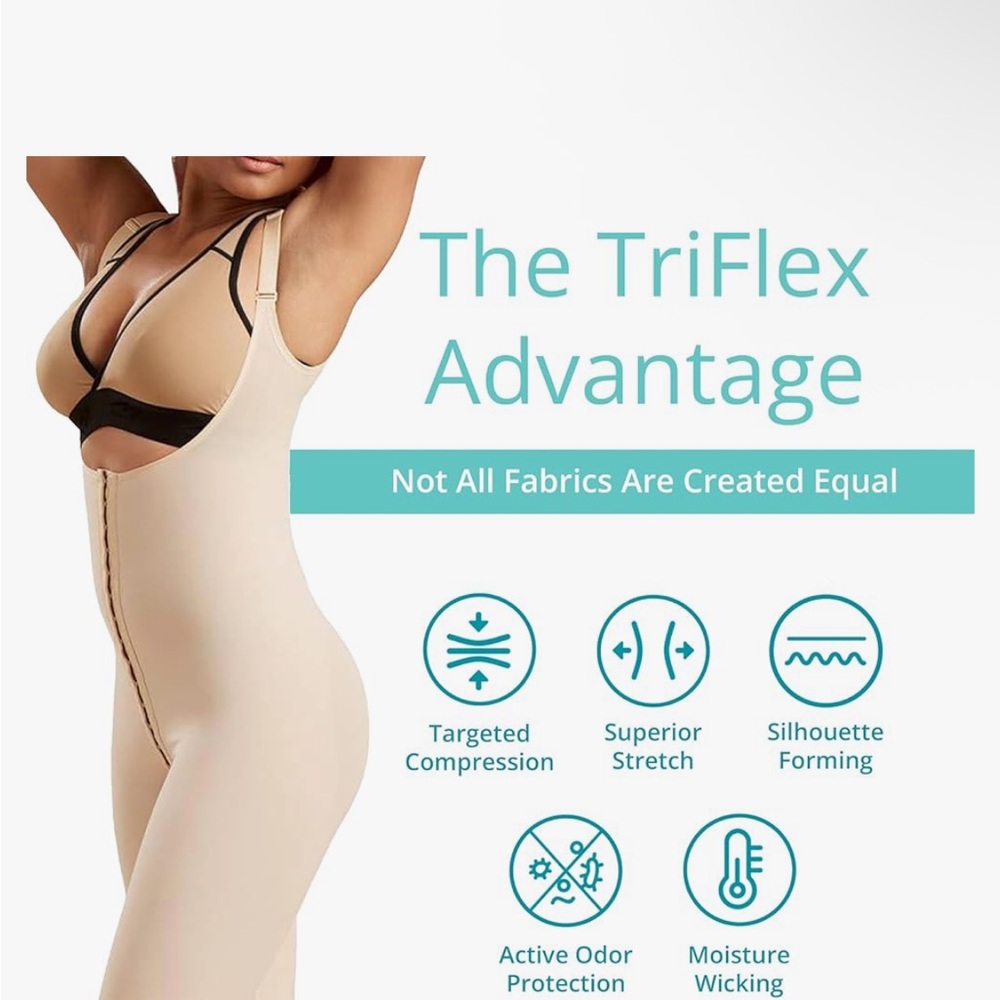 TriFlex Women's Shapewear Bodysuit - Cream